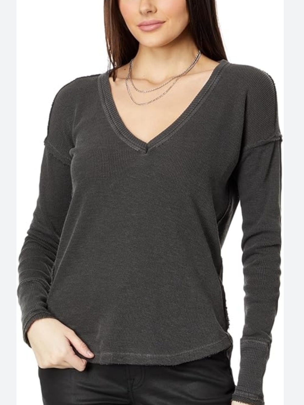 We The Free Sail away Vneck Top Sz L